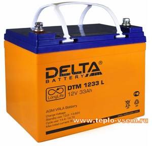 Аккумуляторная батарея  Delta DTM 1255 L (55Ач, 12В)