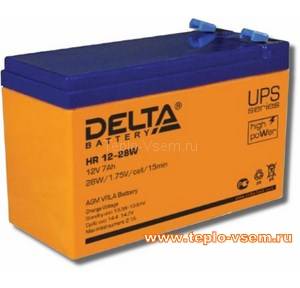 Аккумуляторная батарея  Delta HR 12-28W (7Ач, 12В)