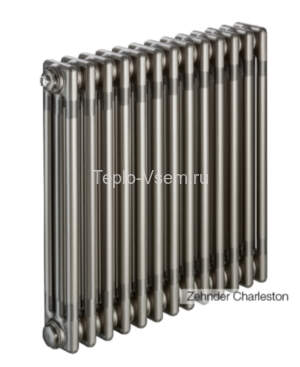 Радиатор отопления Zehnder Charleston 3-х трубный боковое подключение 566х828х100 (кран М-го 1/2") 3057-18 1270 3/4" TL 0325