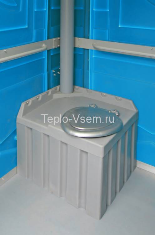 Туалетная кабина EcoLight Max разобранная Панель шагрень, Цвет синий