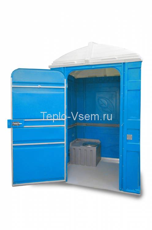 Туалетная кабина EcoLight Max разобранная Панель шагрень, Цвет синий
