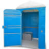 Туалетная кабина EcoLight Max разобранная Панель шагрень, Цвет синий
