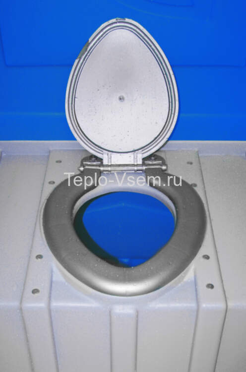 Туалетная кабина EcoLight Дачник Панель шагрень, Цвет синий