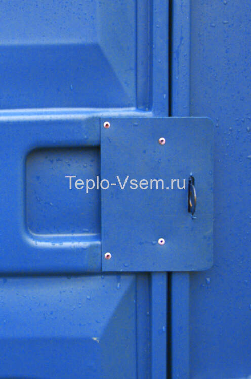 Туалетная кабина EcoLight Дачник Панель шагрень, Цвет синий