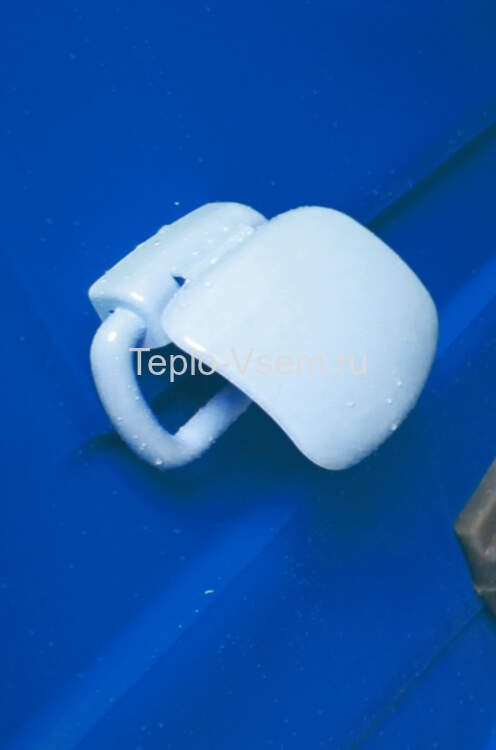 Туалетная кабина EcoLight Дачник Панель шагрень, Цвет синий