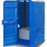 Туалетная кабина EcoLight Дачник Панель шагрень, Цвет синий