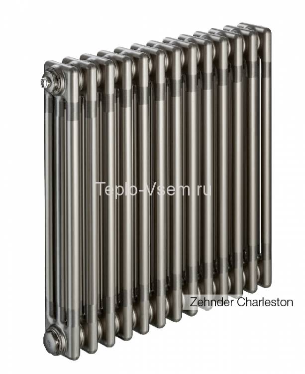 Радиатор отопления Zehnder Charleston 3-х трубный боковое подключение 566х920х100 (кран М-го 1/2") 3057-20 1270 3/4" TL 0325