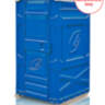 Туалетная кабина EcoLight Дачник разобранная Панель шагрень, Цвет синий