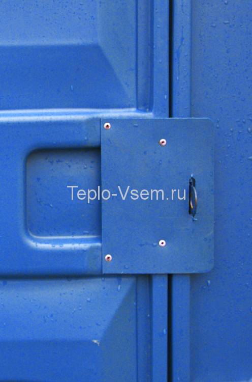 Туалетная кабина EcoLight Дачник разобранная Панель шагрень, Цвет синий