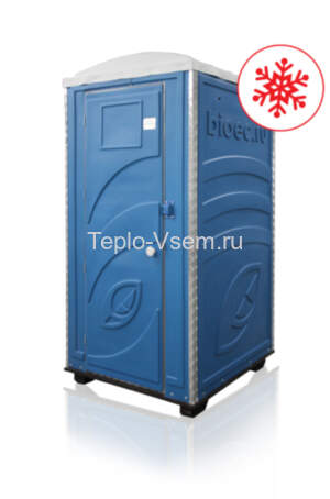 Туалетная кабина EcoLight Зимний A10 Панель шагрень, Цвет синий