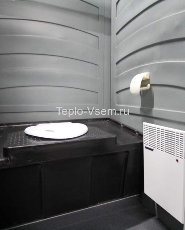 Туалетная кабина EcoLight Зимний A10 Панель шагрень, Цвет синий