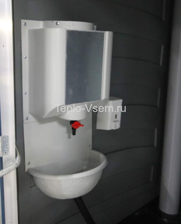 Туалетная кабина EcoLight Зимний A20 Панель шагрень, Цвет синий