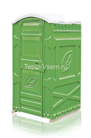 Туалетная кабина EcoLight Люкс разобранная Панель шагрень, Цвет зеленый