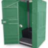 Туалетная кабина EcoLight Стандарт Панель шагрень, Цвет зеленый