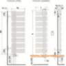 Электрический полотенцесушитель Zehnder YUCCA Asymmetric YAE 50-130 R цвет  белый
