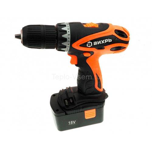 Дрель-шуруповерт аккумуляторная ДА-18-2к Вихрь
