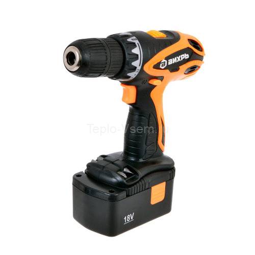 Дрель-шуруповерт аккумуляторная ДА-18-2к Вихрь