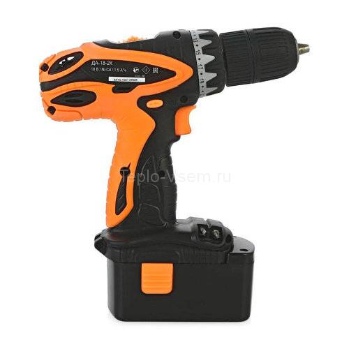 Дрель-шуруповерт аккумуляторная ДА-18-2к Вихрь