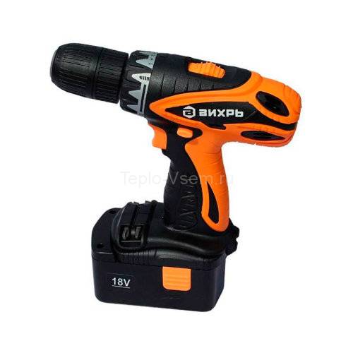 Дрель-шуруповерт аккумуляторная ДА-18-2К1 Вихрь