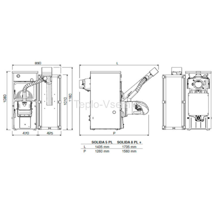 Бункер для пеллет 200 л