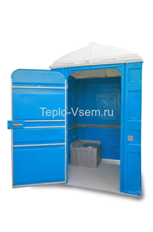 Туалетная кабина EcoLight Max Панель шагрень, Цвет синий