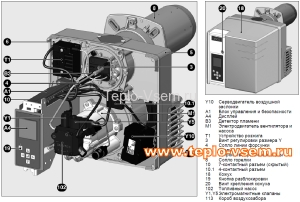 Горелка дизельная ELCO VECTRON VL  2.120 D KL  60-120 кВт (двухступенчатая)