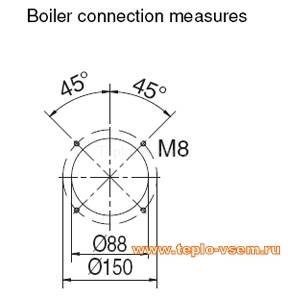 Газовая горелка Giersch RG 20 -Z-L-N 3/4" (36-108 кВт) двухступенчатая