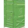 Туалетная кабина EcoLight Люкс Панель шагрень, Цвет зеленый