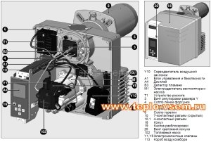Горелка дизельная ELCO VECTRON VL  2.140  KL  80-140 кВт (одноступенчатая)