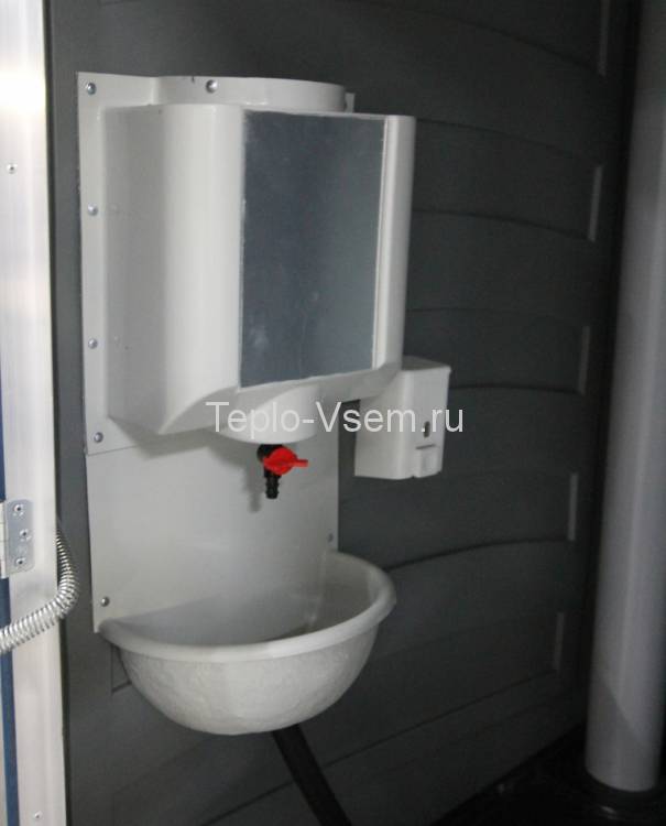 Туалетная кабина EcoLight Зимний A30 Панель шагрень, Цвет синий