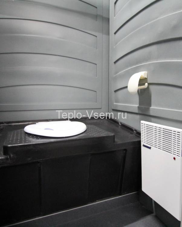 Туалетная кабина EcoLight Зимний A30 Панель шагрень, Цвет синий