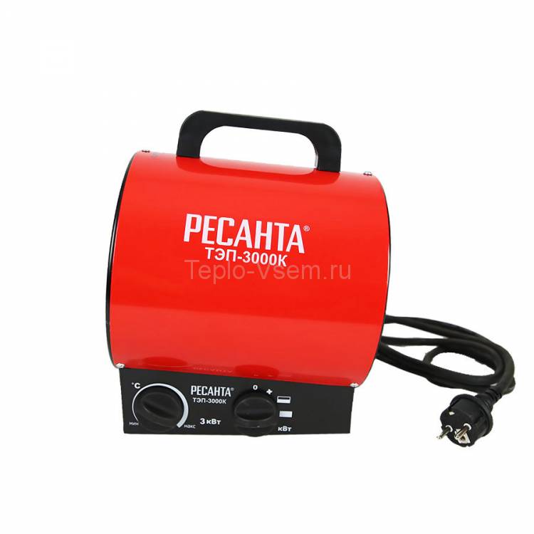 Тепловая пушка круглый корпус Ресанта  ТЭП-3000К