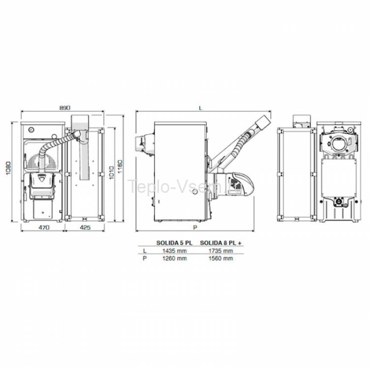 Бункер для пеллет 500 л