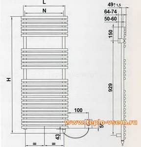 Электрический полотенцесушитель Arbonia BAGNOTHERM WATT 150  450 белый