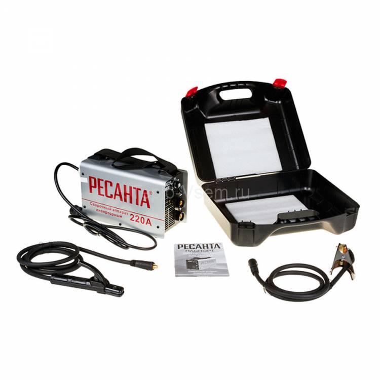 Сварочный аппарат инверторный Ресанта САИ 220 в кейсе 