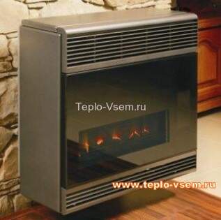 Газовый настенный конвектор (обогреватель) отопления каминного типа Karma Beta