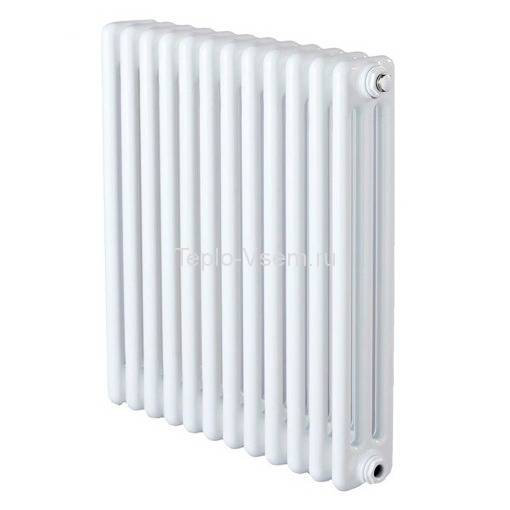 Радиатор отопления Zehnder Charleston 2-х трубный боковое подключение 558х644х62 (кран М-го 1/2") 2056-14 1270 3/4" Ral 9016