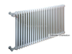 Радиатор отопления Zehnder Charleston 2-х трубный боковое подключение 558х644х62 (кран М-го 1/2") 2056-14 1270 3/4" Ral 9016