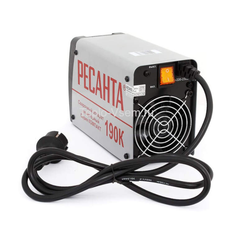 Сварочный аппарат инверторный компактный Ресанта САИ190К(компакт)