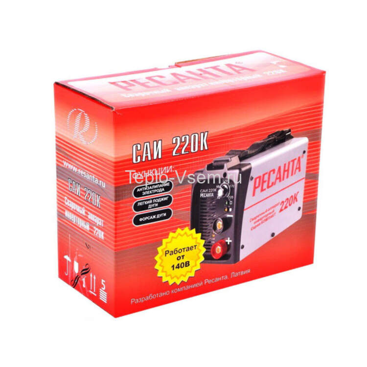 Сварочный аппарат инверторный компактный Ресанта САИ220К(компакт)