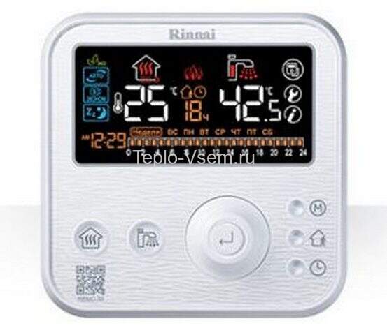 Газовый настенный двухконтурный котёл с закрытой камерой сгорания Rinnai BR-R42