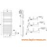 Электрический полотенцесушитель Arbonia BAGNOTHERM OVAL WATT  75 500 белый (RAL 9016)