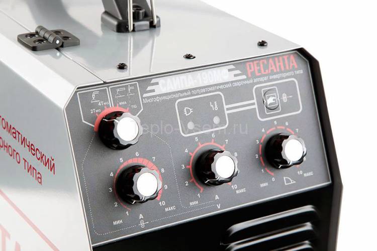 Полуавтоматический сварочный аппарат инверторного типа Ресанта САИПА-190МФ (многофункциональный)