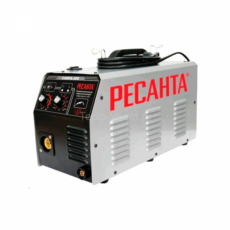 Полуавтоматический сварочный аппарат инверторного типа Ресанта САИПА-200 c функцией ММА 