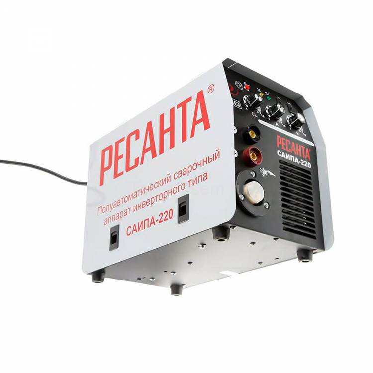 Полуавтоматический сварочный аппарат инверторного типа Ресанта САИПА-220 c функцией ММА 