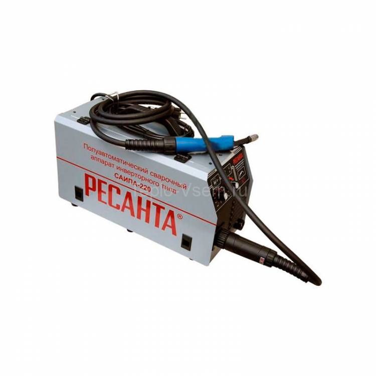 Полуавтоматический сварочный аппарат инверторного типа Ресанта САИПА-220 c функцией ММА 