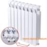 Биметаллический радиатор Rifar Monolit Ventil 500 6 секций (нижнее подключение)
