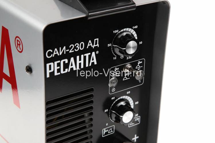 Инверторный сварочный аппарат для аргонодуговой и ручной дуговой сварки  Ресанта САИ-230-АД