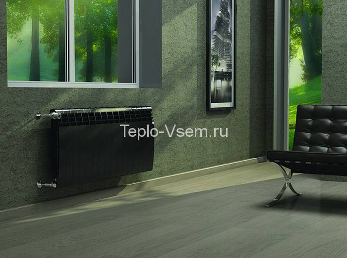 Биметаллический радиатор Royal Thermo BiLiner 500 Noir Sable 4 секции