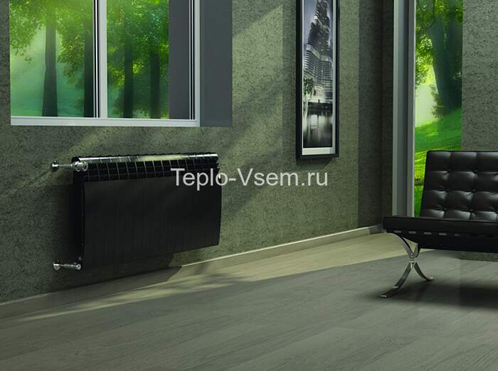 Биметаллический радиатор Royal Thermo BiLiner 500 Noir Sable 6 секций